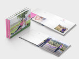 Wedding guest book - A4 landscape format - layflat - design 3