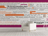 Personalized Typo Wallpaper - Memento wall art