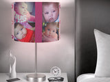 Personalized babies' photos lamp shade - design 3.