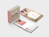 Wedding guest book - mini square format - layflat - design 4