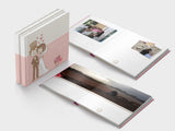 Wedding guest book - square format - layflat - design 1