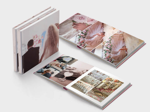 Wedding photo book - square format - layflat - design 1