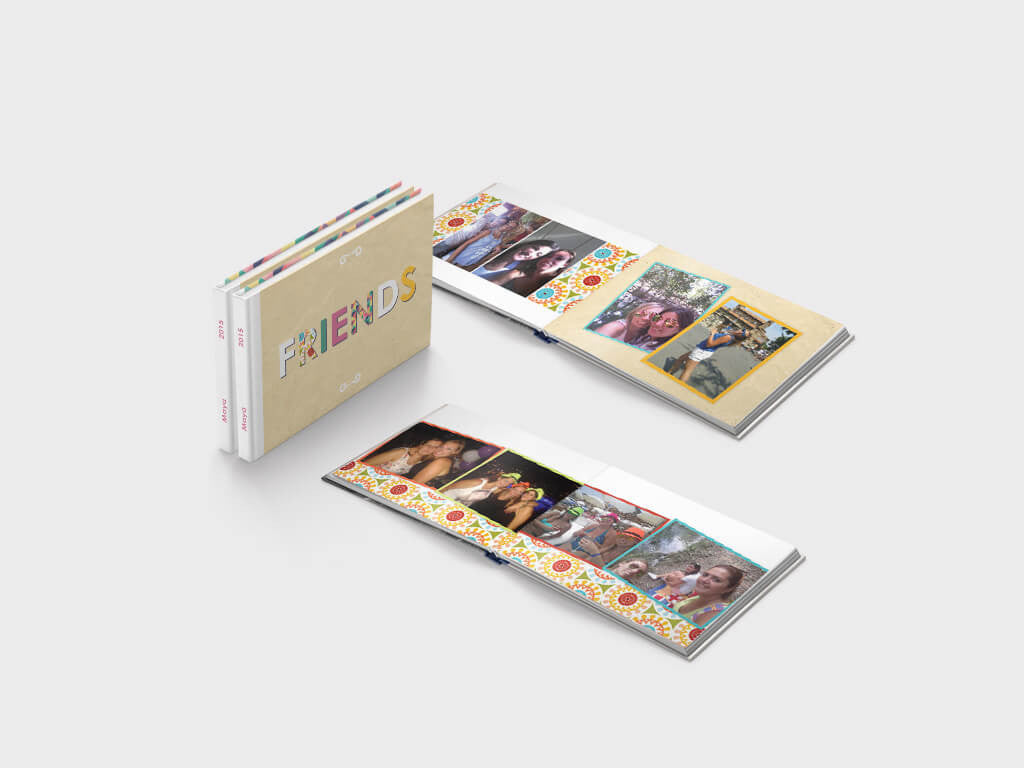 Friends' memories - mini landscape photo book - lay-flat