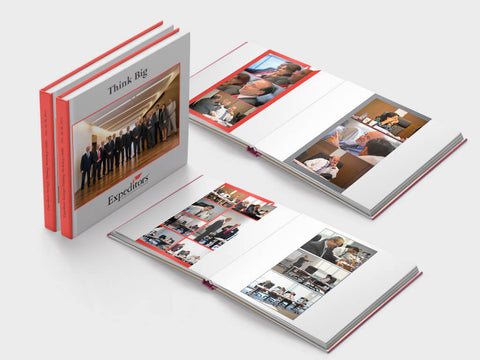 Corporate photo book - expeditors - square format - Layflat
