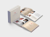 Wedding guest book - mini square format - soft paper - design 5