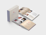 Wedding guest book - mini square format - soft paper - design 5