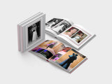 Wedding photo album - mini square format - soft paper -design 9