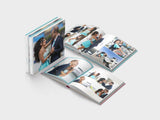 engagement photo book - small square format - soft paper