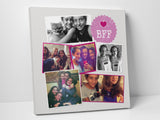 Best friends forever photo collage designed and printed on canvas. 