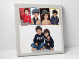 Cute boys photo collage printed on canvas.