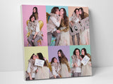 Mom and girl's love: Lovely photo session printed on canvas.