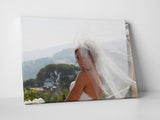 Bride's high quality canvas print.