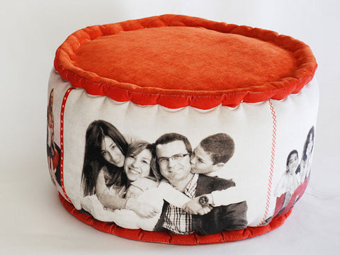 Personalized Christmas Poufs