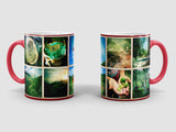Travel photos onto personalized mug.