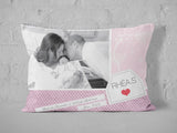 Personalized newborn photo cushion - design 2.