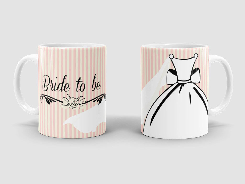 Bride to be custom designed mug.