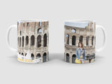 Italy Trip photo printed on ceramic mug.